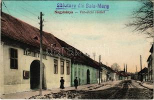 1940 Nagybánya, Baia Mare; Vár utca, Rendőr kapitányi hivatal. Frankovits A. kiadása / street, police station + 1940 Nagybánya visszatért So. Stpl