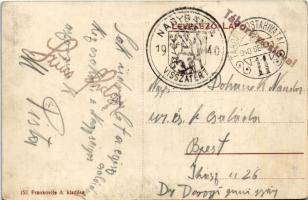 1940 Nagybánya, Baia Mare; Vár utca, Rendőr kapitányi hivatal. Frankovits A. kiadása / street, polic...