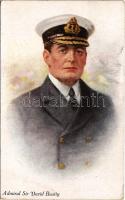 1926 Admiral Sir David Beatty. British Royal Navy art postcard. A. Vivian Mansell & Co. Fine Art Publishers London No. 1075. (EK)