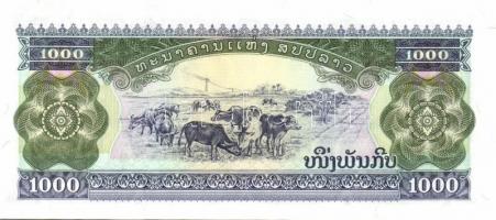 Laosz 11db klf modern bankjegy T:I