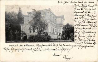 1909 Vysoká u Príbrame, castle (EK)