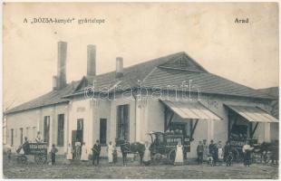 1920 Arad, Dózsa-kenyér gyártelepe, iroda, áruszállító lovaskocsik / bread factory, office, horse carts (EK)