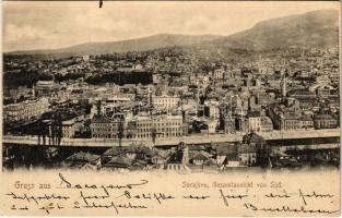 1900 Sarajevo, Gesamtansicht von Süd / general view (EK)