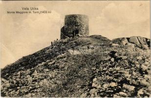 1915 Ucka, Monte Maggiore; Vela Ucka / Monte Maggiore mit Turm / lookout tower (fa)