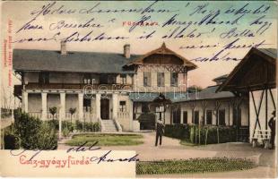 1902 Csíz, Csízfürdő, Kúpele Cíz; Fürdőház. Rábely Miklós kiadása / spa, bathhouse (EK)
