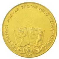 Csehszlovákia ~1930. "Jövődet ép tested védi / Csehszl. Magyar Testnevelő Szövetség" arany...