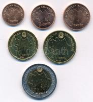 Azerbajdzsán 2021. 1q Cu-acél + 3q Cu-acél + 5q Cu-acél + 10q sárgaréz-acél + 20q sárgaréz-acél + 50...