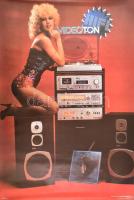 cca 1985 Videoton Hifi, erotikus plakát, ofszet, papír, feltekerve, apró törésnyomokkal, 98x69 cm