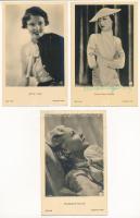 SZÍNÉSZNŐK - 6 db régi képeslap / ACTRESSES - 6 pre-1945 postcards