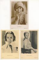 SZÍNÉSZNŐK - 6 db régi képeslap / ACTRESSES - 6 pre-1945 postcards