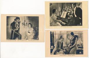 SZÍNÉSZ PÁROK - 6 db régi képeslap / ACTORS AND ACTRESSES - 6 pre-1945 postcards