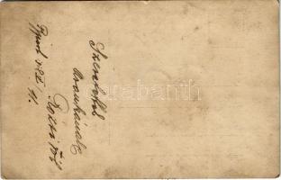 1918 Kártyavető jövendőmondó jós cigány lány cigivel a szájában / Gypsy fortune teller with cigarett...