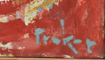 Prokop Péter (1919-2003): Megdicsőült király, 1968.
Olaj, vászon, jelzett, hátoldalán autográf feli...