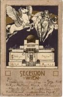1908 Secession Wien / Viennese Secession - Kézdi-Kovács László festőművész levele Bécsből (EB)