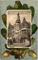 1899 (Vorläufer) Bremen, Rolandstatue / monument. Art Nouveau, litho (EK)