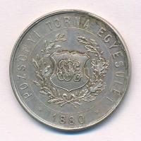 ~1900. "Pozsonyi Torna Egylet 1880 / Épség Erős Egyetértés" kétoldalas, peremén jelzett Ag...