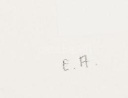 Mark (Márkus), Anna (1928-): Geometrikus kompozíció, 1990. Szitanyomat, papír, jelzett, művészpéldán...