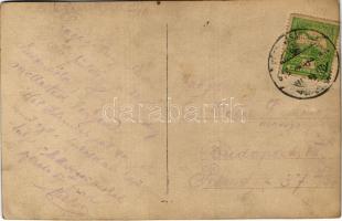 1915 Kézdivásárhely, Targu Secuiesc; Osztrák-magyar katona karddal / WWI K.u.k. military, soldier wi...