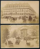 cca 1890 Párizs 3 db mozgalmas keményhátú fénykép 17x10 cm