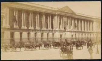 cca 1890 Párizs 3 db mozgalmas keményhátú fénykép 17x10 cm