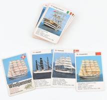 Windjammer hajós kártyajáték, 32 lapos (komplett), német és francia nyelvű / Windjammer sailship card game in German and French language