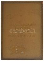 1932. egyoldalas bronz emlékplakett diszkoszvető ábrázolással, hátoldalán "Első találkozásunk e...