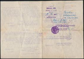 1945 Román-orosz-magyar nyelvű mentesítő igazolvány