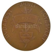 Antal Károly (1909-) 1940. Budapest Sport Egyesület kétoldalas bronz díjérem 1940 gravírozással (59mm) T:2 kis ph.