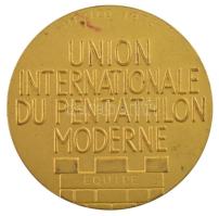 Mexikó 1975. "Nemzetközi Öttusa Szövetség / Öttusa Világbajnokság" aranyozott bronz emléké...