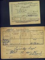 cca 1900-1960 Átnézetlen okmány hagyaték: kb 100-150 db vegyes okmány, igazolvány