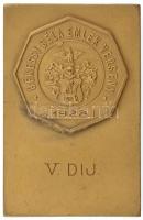 1928. Békéssy Béla Emlék Verseny - V. díj kétoldalas bronz díjplakett (38x59mm) T:1-