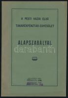 1894-1944 Pesti Hazai Első Takarékpénztár-Egyesület 3 alapszabálya, szabályzata:

A Pesti Hazai El...