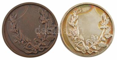 1915. "ISTE - Győztesnek" kétoldalas, bronz és ezüstözött bronz díjérem (2xklf) Szign.: Cs...