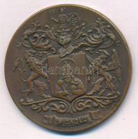 1936. "Miskolc" kétoldalas, bronz sportérem "Miskolci hét 1936" gravírozással. S...