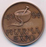 Kiss György (1943-) 1994. "PHARMA EXPO / KKF&TT" kétoldalas bronz emlékérem (42,5mm) T:1-