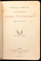Poetical works of Alfred Lord Tennyson. London, 1899. Macmillan. Korabeli, aranyozott, kissé kopott bőrkötésben