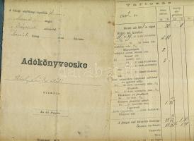 1875-1898 2 db adókönyv