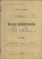 1895-1898 2 db adókönyv