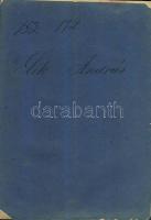 1895-1898 2 db adókönyv