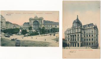 Budapest - 4 db régi város képeslap (Taussig Arthur kiadása) / 4 pre-1945 town-view postcards