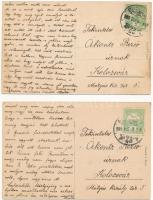 Budapest - 4 db régi város képeslap (Taussig Arthur kiadása) / 4 pre-1945 town-view postcards