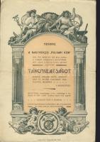 1910  Nagyrőczei polgári kör meghívója 20x30 cm