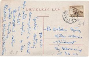 Miskolc, Széchenyi utca, Nagyszálloda, villamos, üzletek. Grünwald Ignác kiadása (EB)