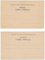 Sinaia - 4 db RÉGI (1905 előtti) város képeslap / 4 pre-1905 town-view postcards