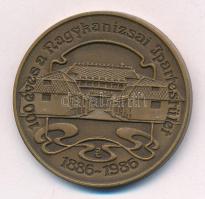 Bogár Lívia (1957-) 1986. 100 éves a Nagykanizsai Ipartestület 1886-1986 / KIOSZ kétoldalas bronz emlékérem (42,5mm) T:1