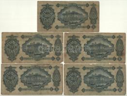 1930. 20P (5x) T:III,III- Hungary 1930. 20 Pengő (5x) C:F,VG Adamo P11