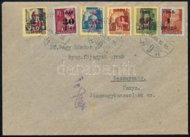1945 (2. díjszabás) Levél 6 db bélyeggel