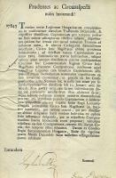 1805 Helytartótanácsi hivatalos levél József nádor saját kezű aláírásával / Ex offo letter Official cover of the Governing Council with the signature of Josephus palatin