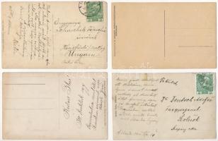 Abbazia, Opatija; - 4 db RÉGI fotó képeslap: hajókirándulás / 4 pre-1945 photo postcards: boat trips