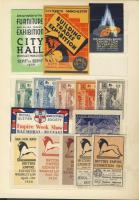 Nagybritannia 122 klf. kiállítási levélzáró 1901-1940 közepes berakóban